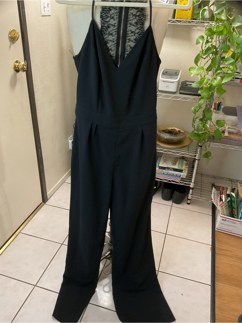 bebe Black Lace-Back Wide Leg Jumpsuit 💜💜💜